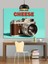 Fotoğraf Makinesi Retro Reklam Dekoratif Kanvas - Mdf Ahşap Tablo 1