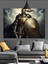 Zırhlı Şövalye Kılıç Kalkan Dekoratif Kanvas - Mdf Ahşap Tablo 1