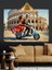 Motosikletli Çift, Roma Kolezyumu Dekoratif Kanvas - Mdf Ahşap Tablo 4