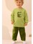 Erkek Çocuk Timsah Baskılı 3 Iplik Pamuklu Kumaş Alt Üst Takım 2