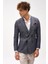 Erkek Lacivert Slim Fit / Dar Kalıp Geniş Kırlangıç Ceket 4