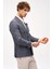 Erkek Lacivert Slim Fit / Dar Kalıp Geniş Kırlangıç Ceket 5