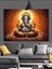 Oturan Fil Başlı Hindu Tanrısı Ganesha Dekoratif Kanvas - Mdf Ahşap Tablo 5
