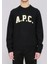 Jay Jumper Siyah Lüks Üniversite Tarzı A.p.c. Logo Kazak 2