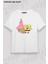 Unisex Oversize Kalıp Spongebob Sünger Bob Kare Pantolon Tasarım Baskılı Tshirt 1