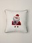 Gift Santa - Yılbaşı Serisi Sevimli Noel Baba Siyah Fitilli Yeni Yıl Punch Kırlent Yastık Kılıfı 1