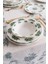 Vintage Flowers Green 24 Parça 6 Kişilik Porselen Yemek Takımı 5