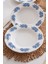 Vintage Flowers Blue 22 cm 6’lı Porselen Yemek Tabağı Seti 2