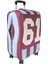 (MY#141 Trabzon) Valiz Için kılıf Bordo-Mavi-Kabin Boy 3