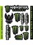 Monster Sticker Etiket Seti Motosiklet Otomobil Suya Dayanıklı 1