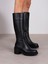 Nuta Siyah Hakiki Deri Kadın Çizme 1