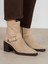 Pulina Bej Süet Hakiki Deri Kadın Bot 3