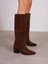 Espera Kahve Süet Hakiki Deri Kadın Çizme 3