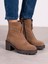 Kristina Camel Süet Hakiki Deri Kadın Bot 4