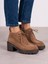 Arwen Camel Süet Hakiki Deri Kadın Bot 2
