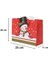 Yılbaşı Temalı Kardan Adam Desenli Hediye Çantası – Kırmızı 25X20X11 CM 4