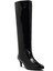 Kadın Siyah Kısa Ince Topuklu Rugan Çizme 25WFE481416 8