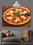 Dilimli Pizza Domates Peynir Dekoratif Kanvas - Mdf Ahşap Tablo 3