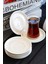 Rüya Yalın 6 Adet 12 cm Porselen Çay Tabağı Kırık Beyaz 2