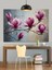 Manolya Ağacı Bahar Çiçekleri Dekoratif Kanvas - Mdf Ahşap Tablo 4