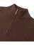 Erkek Kahverengi Regular Fit Yarım Pat Fermuarlı Yaka Triko Kazak 2