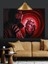 Gaz Maskesi ve Karanlık Figür Dekoratif Kanvas - Mdf Ahşap Tablo 5
