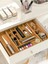 Bambu Ayarlanabilir Çekmece Içi Kaşıklık – Ölçü Ayarlı 5-7 Bölmeli Doğal Organizer (30X34 cm / 43X34 Cm) 1