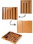 Bambu Ayarlanabilir Çekmece Içi Kaşıklık – Ölçü Ayarlı 5-7 Bölmeli Doğal Organizer (30X34 cm / 43X34 Cm) 5