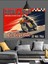 Vintage Motosiklet Yarışı Afişi Dekoratif Kanvas - Mdf Ahşap Tablo 5