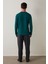 Yeşil Erkek Bisiklet Yaka Ekoseli Pamuklu Pijama Takımı 5