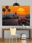 Gün Batımı Klasik Araba Dekoratif Kanvas - Mdf Ahşap Tablo 5