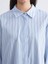 Yeni Sezon Çizgili Oversize Poplin Kadın Gömlek Tunik 3