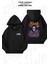 Unisex Goodbye Ghost Baskılı Oversize Sırt Baskılı Fermuarlı Kapşonlu Hırka 1