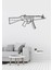 H&k Mp5 Tüfek Desenli Dekoratif Metal Duvar Süsü 1