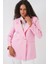 Kadın Bdart Kruvaze Yaka Düğme Detaylı Blazer Toz Pembe 1
