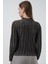 Kadın Bdart Dokulu Slim Fit Dik Yaka Bluz Kömür Grisi 6