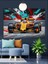 Formula 1 Yarış Arabası Dekoratif Kanvas - Mdf Ahşap Tablo 5