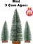 3 Adet 18CM 2x 12CM Yıbaşı Süsü Mini Yılbaşı Ağacı Kar Efektli Çam Dekor Noel Süsü 1