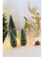 3 Adet 18CM 2x 12CM Yıbaşı Süsü Mini Yılbaşı Ağacı Kar Efektli Çam Dekor Noel Süsü 3