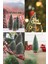 3 Adet 18CM 2x 12CM Yıbaşı Süsü Mini Yılbaşı Ağacı Kar Efektli Çam Dekor Noel Süsü 4