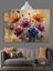 Parlak Renkli Haşhaş Çiçekleri Dekoratif Kanvas - Mdf Ahşap Tablo 2