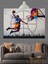 Basketbol Oynayan Adam Smaç Dekoratif Kanvas - Mdf Ahşap Tablo 2