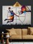 Basketbol Oynayan Adam Smaç Dekoratif Kanvas - Mdf Ahşap Tablo 5