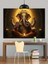Hint Tanrısı Ganesha Figürü Dekoratif Kanvas - Mdf Ahşap Tablo 1
