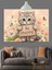 Mutlu Kedi Be Happy Dekoratif Kanvas - Mdf Ahşap Tablo 3