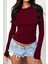 Kadın Bisiklet Yaka Basic Uzun Kollu Likralı Body 2