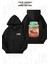 Unisex Kimchi Jar Baskılı Oversize Sırt Baskılı Fermuarlı Kapşonlu Hırka 1