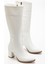 YSN-4422 Beyaz Cilt Topuklu Kadın Çizme 2