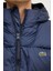 Relaxed Fit Down Fill Jacket Kaztüyü Dolgu Sabit Kapüşonlu Lacivert Mont 3