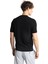 Siyah Standart Fit Dar Kalıp Bisiklet Yaka Düz Kısa Kollu Triko Tişört 6